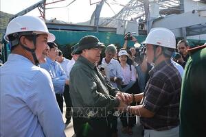 Thủ tướng Phạm Minh Chính thăm hỏi, động viên người dân, doanh nghiệp thiệt hại nặng nề do thiên tai, bão lũ tại Gia Lai