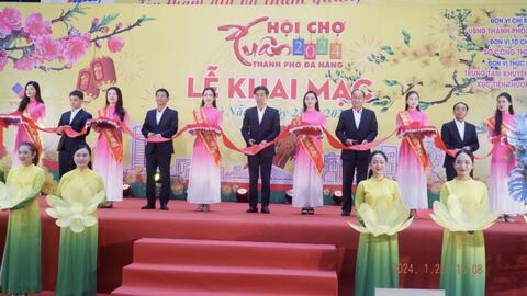 250 gian hàng tham gia Hội chợ xuân Đà Nẵng 2024