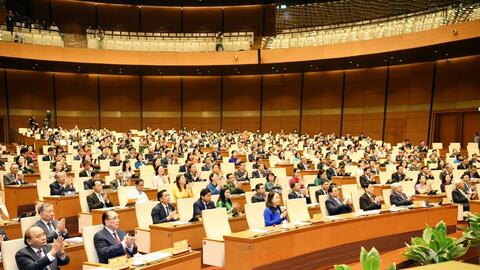 Quốc hội bắt đầu chương trình nghị sự kéo dài gần 27 ngày