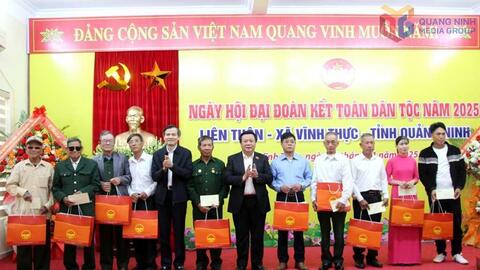 Đồng chí Nguyễn Xuân Thắng dự Ngày hội Đại đoàn kết toàn dân tộc tại Quảng Ninh