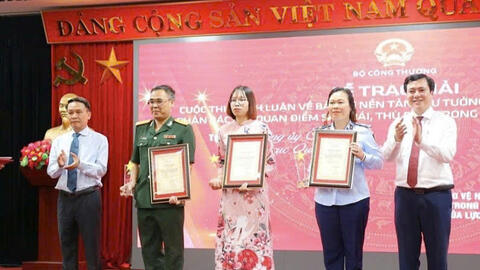 Chiều 12/8 sẽ diễn ra Lễ trao giải Cuộc thi bảo vệ nền tảng tư tưởng của Đảng trong ngành Công Thương