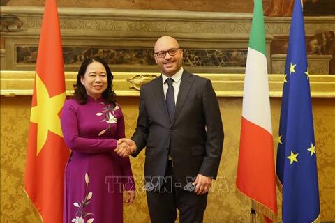 Phó chủ tịch nước Võ Thị Ánh Xuân thăm và làm việc tại Italy