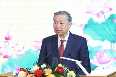 Tổng Bí thư Tô Lâm dự Lễ kỷ niệm Ngày sinh Tổng Bí thư Nguyễn Văn Linh
