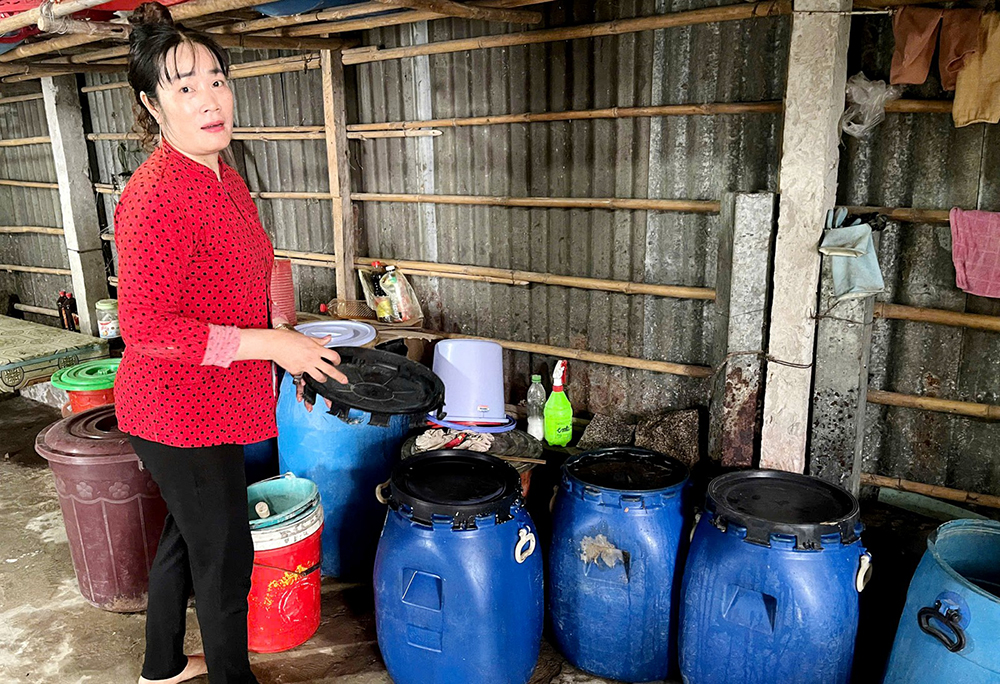 Cở ở mắm Chín Ngón có tiếng trong nghề sản xuất mắm tại xã Ba Chúc.