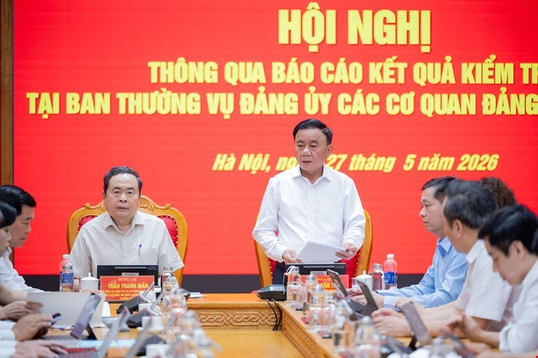 Thường trực Ban Bí thư Trần Cẩm Tú khẳng định, Đảng ủy các cơ quan Đảng Trung ương quyết tâm giữ nghiêm nguyên tắc, kỷ luật, kỷ cương trong sinh hoạt Đảng và trong thực thi nhiệm vụ. Ảnh: Quochoi.vn