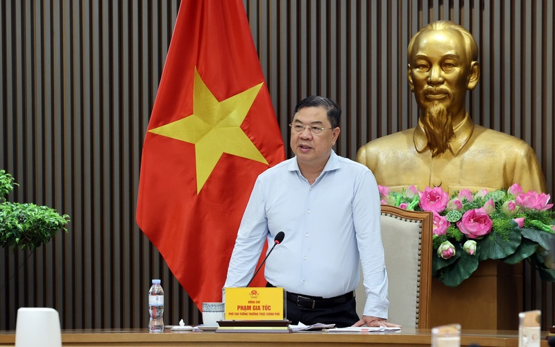 Phó Thủ tướng Thường trực Phạm Gia Túc kết luận tại buổi làm việc. Ảnh: VGP