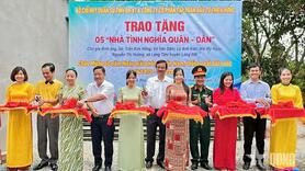Bộ CHQS tỉnh Bà Rịa - Vũng Tàu trao tặng 5 căn nhà tình nghĩa quân dân