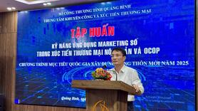 Quảng Bình: Tập huấn kỹ năng số trong xúc tiến thương mại nông sản và OCOP