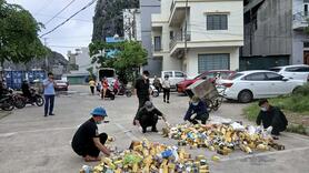 Quảng Ninh: Hàng ngàn hộp thực phẩm chức năng bị bỏ tại điểm tập kết rác