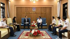 Bí thư thứ nhất Đại sứ quán Nhật Bản thăm, làm việc tại Bộ tư lệnh Vùng Cảnh sát biển 2