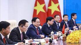 Thủ tướng Phạm Minh Chính hội kiến Thủ tướng Campuchia Hun Manet