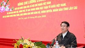 Chủ tịch nước Lương Cường thăm, chúc mừng năm mới tại Lào Cai