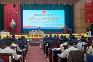 Kỳ họp thứ 6 HĐND huyện Di Linh