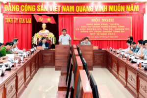 ​Hội nghị giao ban trực tuyến các cơ quan khối Đảng tỉnh và các Huyện ủy, Thị ủy, Thành ủy, Đảng ủy trực thuộc