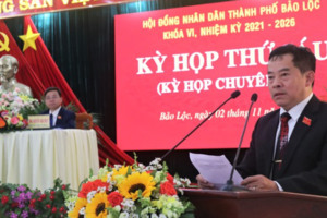 Ông Nguyễn Văn Phương được bầu làm chủ tịch TP Bảo Lộc