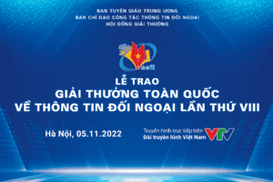 GIẢI THƯỞNG TOÀN QUỐC VỀ THÔNG TIN ĐỐI NGOẠI LẦN THỨ VIII