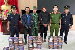 Thu giữ 79 kg pháo hoa tại khu vực biên giới Đức Cơ
