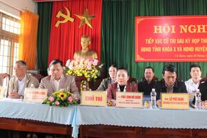 Huyện Cư Kuin: Tiếp xúc cử tri sau kỳ họp thứ năm, HĐND tỉnh khóa X
