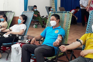 Các địa phương, đơn vị tham gia hiến máu tình nguyện