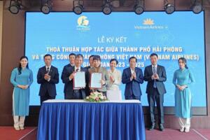 Vietnam Airlines và UBND thành phố Hải Phòng ký kết thỏa thuận hợp tác giai đoạn 2023-2025