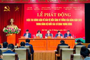 Phát động cuộc thi chính luận về bảo vệ nền tảng tư tưởng của Đảng trong Đảng bộ Khối các cơ quan Trung ương