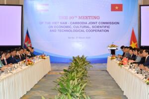 Kỳ họp lần thứ 20 Ủy ban Hỗn hợp Việt Nam-Campuchia về hợp tác kinh tế, văn hóa, khoa học và kỹ thuật