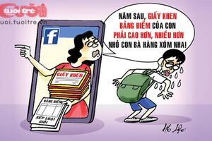 Hệ lụy của việc khoe thành tích của con trên mạng xã hội