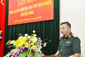 Trung tướng Lê Quang Minh tiếp Đoàn đại biểu người có công tỉnh Đắk Nông