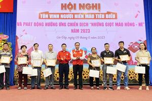 Tôn vinh người hiến máu tiêu biểu trên địa bàn TP Hồ Chí Minh