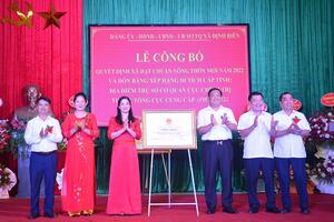 Công bố quyết định đạt chuẩn nông thôn mới xã Định Biên (Định Hóa, Thái Nguyên)