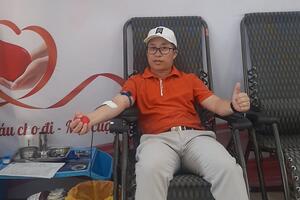 Công chức 30 lần hiến máu tình nguyện