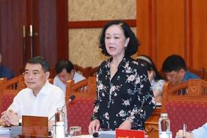 Thường trực Ban Bí thư Trương Thị Mai chủ trì giao ban với các ban cán sự Đảng ở Trung ương