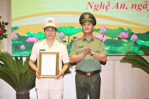 Công an tỉnh Nghệ An có tân Phó giám đốc