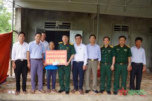 Cục Hậu cần Quân khu 4 và Tổng Công ty Đông Bắc, Bộ Quốc phòng: Hỗ trợ 80 triệu đồng xây dựng Nhà tình nghĩa