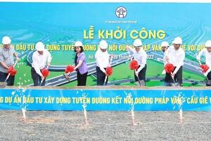 Hà Nội khởi công đường nối cao tốc Pháp, Vân Cầu Giẽ với vành đai 3