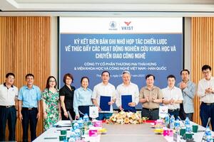 Thái Hưng - VKIST ký kết biên bản ghi nhớ hợp tác chiến lược về thúc đẩy các hoạt động nghiên cứu khoa học và chuyển giao công nghệ