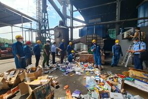 Bà Rịa – Vũng Tàu: Tiêu hủy hơn 22.000 sản phẩm hàng nhập lậu, hàng giả mạo nhãn hiệu