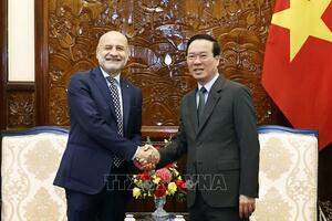 Chủ tịch nước Võ Văn Thưởng tiếp Đại sứ Italy