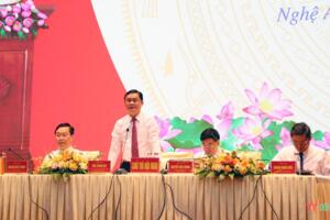 Thường trực Tỉnh ủy Nghệ An đối thoại với người đứng đầu cấp cơ sở