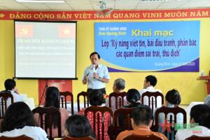 Bồi dưỡng kỹ năng viết tin, bài đấu tranh phản bác quan điểm sai trái, thù địch