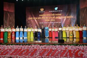 Biểu dương 293 Chủ tịch Hội Phụ nữ cơ sở giỏi toàn quốc năm 2023