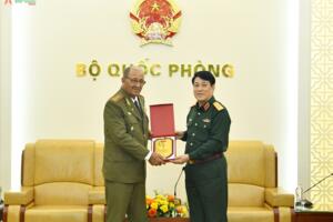 Đại tướng Lương Cường tiếp Tổng Tham mưu trưởng các Lực lượng vũ trang cách mạng Cuba