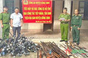 Gia Lai: Tiêu hủy 105 súng cồn, 28 súng săn tự chế
