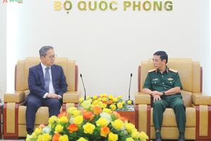 Đại tướng Phan Văn Giang tiếp Đại sứ Nhật Bản