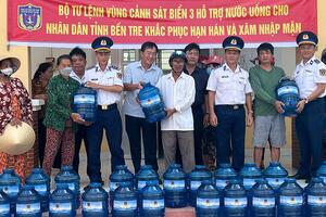 Mang nước sạch đến vùng bị hạn