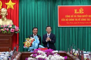 Kon Tum có tân Phó Bí thư Tỉnh ủy