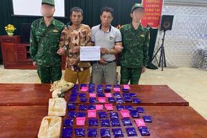 Bộ đội Biên phòng tỉnh Sơn La bắt giữ 2 đối tượng Lào mua bán trái phép chất ma túy