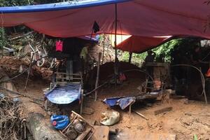 'Vàng tặc' lại lộng hành tại khu vực giáp ranh Thanh Hóa và Hòa Bình