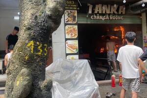 Hà Nội: Cháy cơ sở kinh doanh ăn uống ở phố Đê La Thành