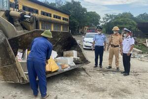 Phú Thọ: Phát hiện, bắt giữ 250kg nội tạng động vật không rõ nguồn gốc đang trên đường đi tiêu thụ